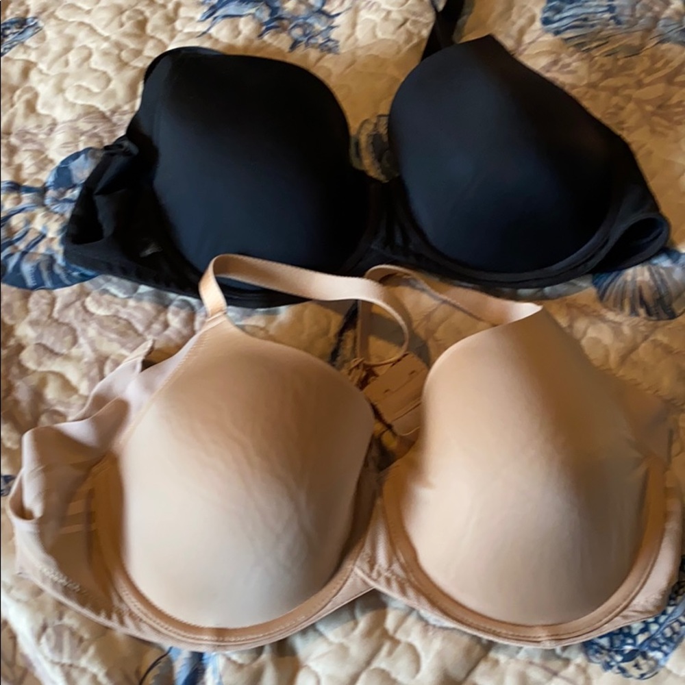 Felina Side Smoothing T Shirt Bra Lot of 2 34D
